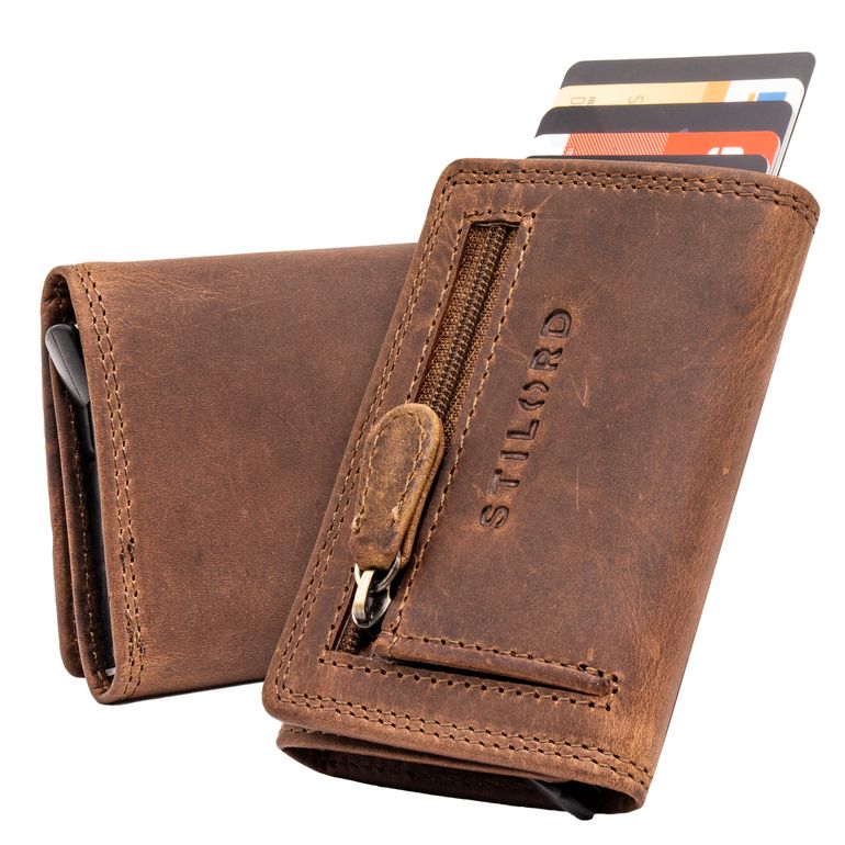 "Roy" Leather Mens wallet with Coin Pocket