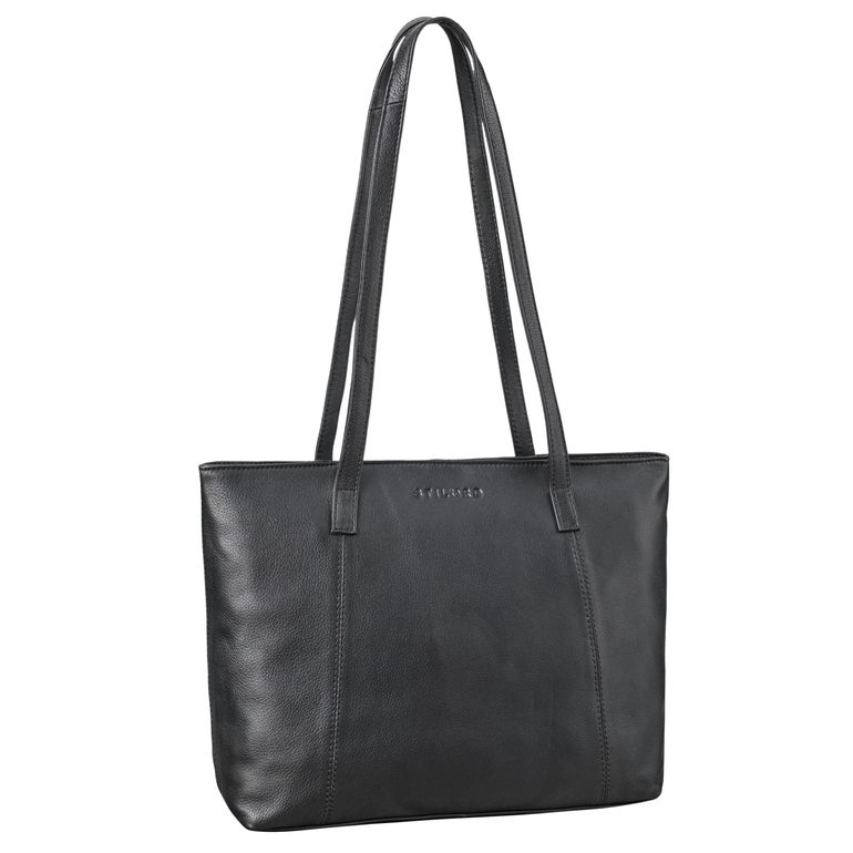 "Tina" Large Leather Shopper Bag for Women