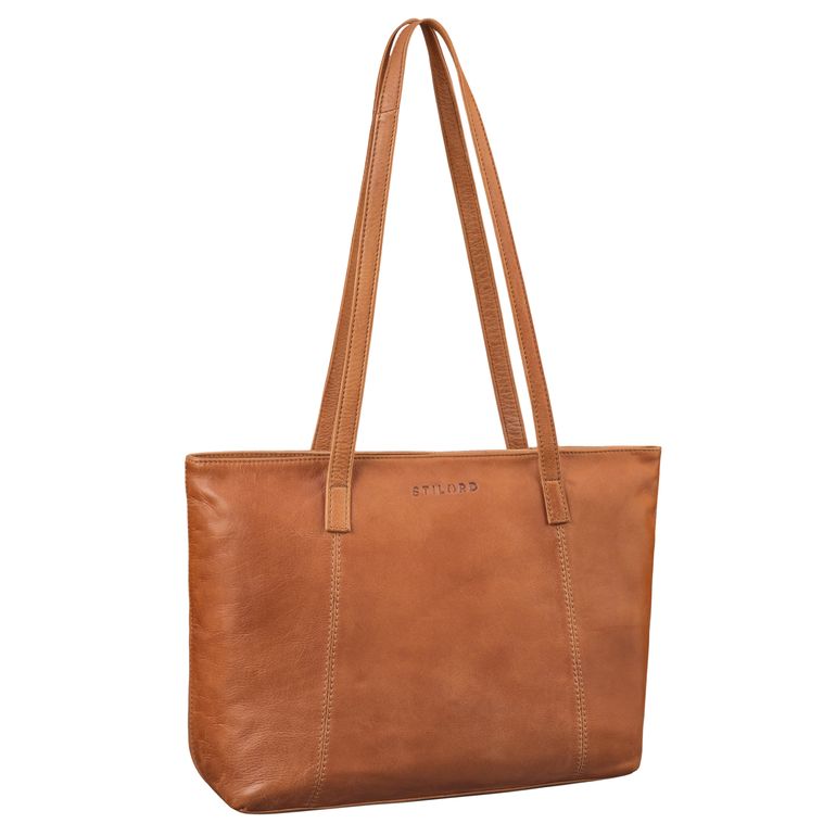 "Tina" Shopper Tas Dames Groot Leer