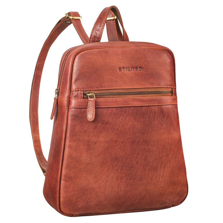 "Pearl" Leather Backpack for Women Small