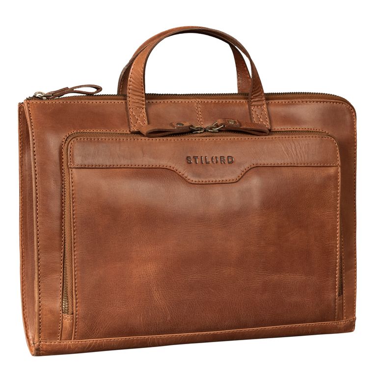 "Silvano" Genuine Leather Laptop Bag Vintage