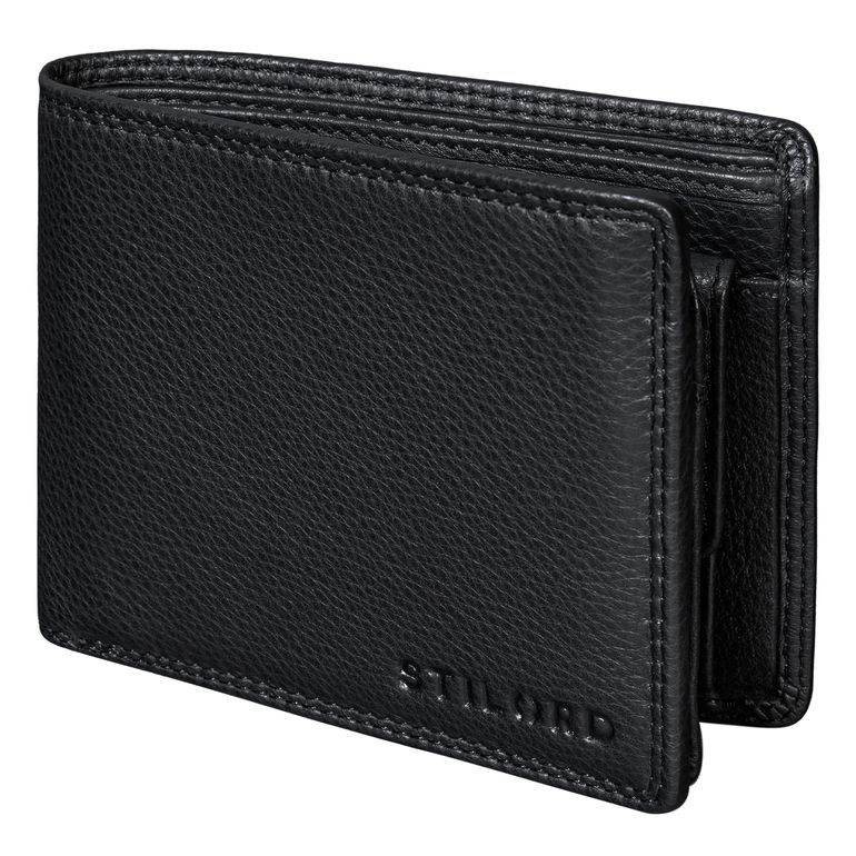 "Norman" Large Genuine Leather Wallet RFID Blocking for Men 