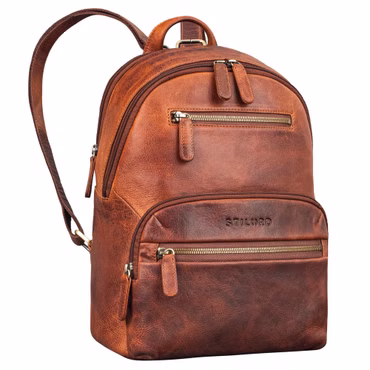 STILORD "Maja" Mochila de Couro chique para Mulheres