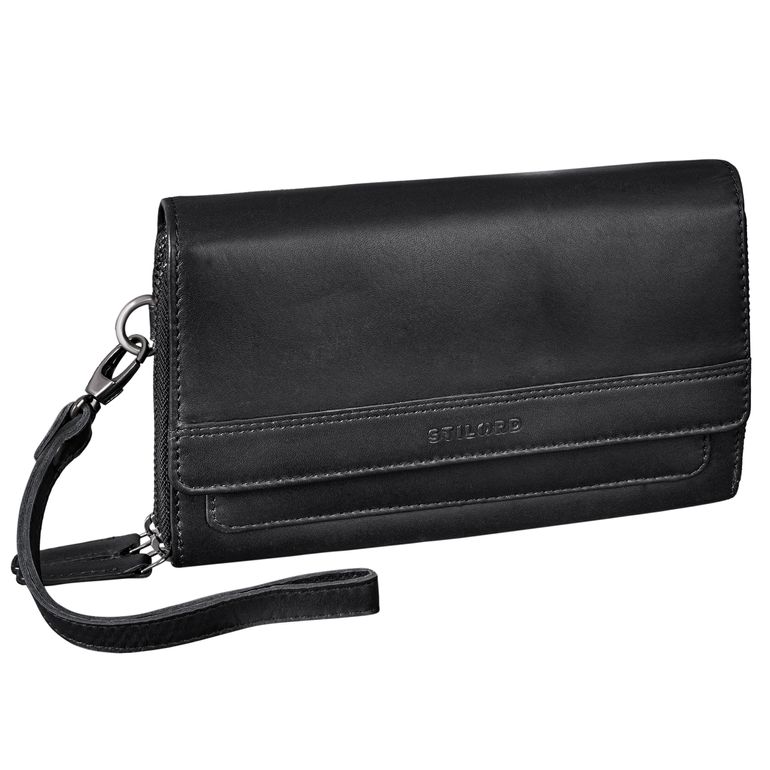 "Sabrina" 4-in-1 Womens Leather Mobile Phone Purse 7 inch RFID Protection 