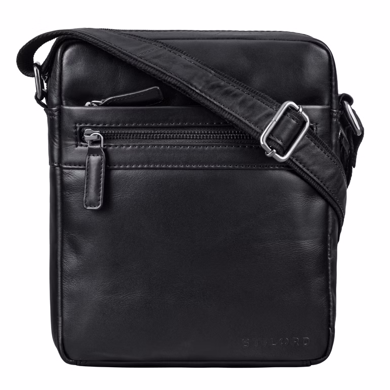 "Oli" Bolsa Masculina de Couro Média Transversal Elegante e Funcional