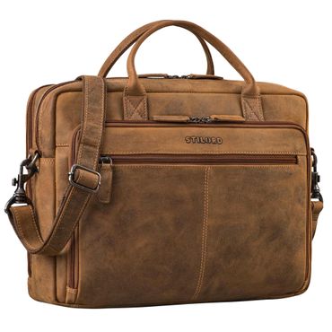 Zenon Kožená Aktovka na Notebook 15.6 - 16 Palců pro Muže a Ženy Zenon Kožená Aktovka na Notebook 15.6 - 16 Palců pro Muže a Ženy