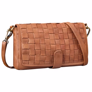 "Carmen" Braided Leather Bag Medium Size Women