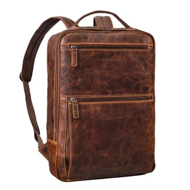 Leather Backpack Rucksack 17 Zoll Laptop Jayce