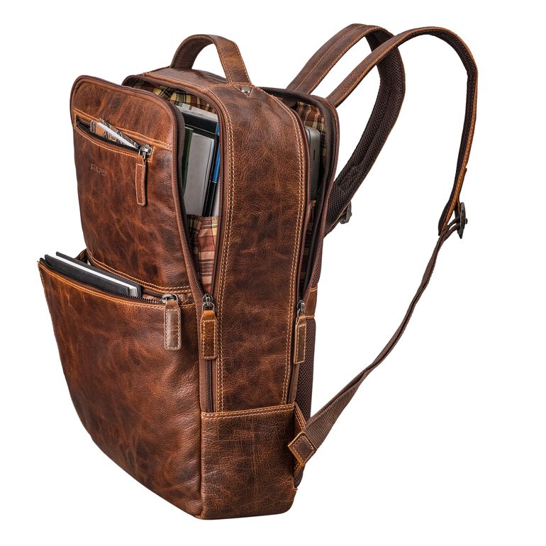 Jayce" Leather Laptop Backpack 17 Inch Men & Women Rucksack Bag Large | STILORD Jayce" Leather Laptop Backpack 17 Inch Men & Women Rucksack Bag Large | STILORD