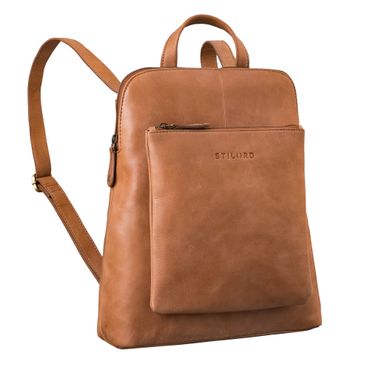 Dua Rugzak-Tas 2-in-1 Dames Leer Middelgroot Laptoptas 13,6