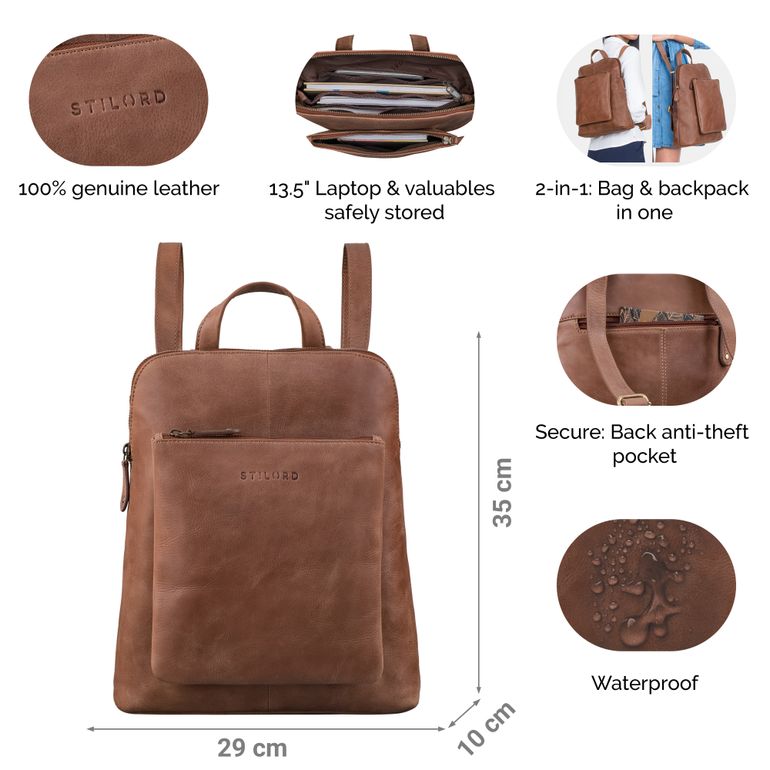 Sinokal 2-in-1 rugzak en handtas