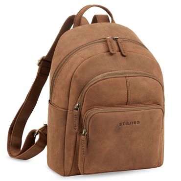 Bea Echtleren Rugzak voor Dames Elegante Stadsmode Medium Groot Bea Echtleren Rugzak voor Dames Elegante Stadsmode Medium Groot