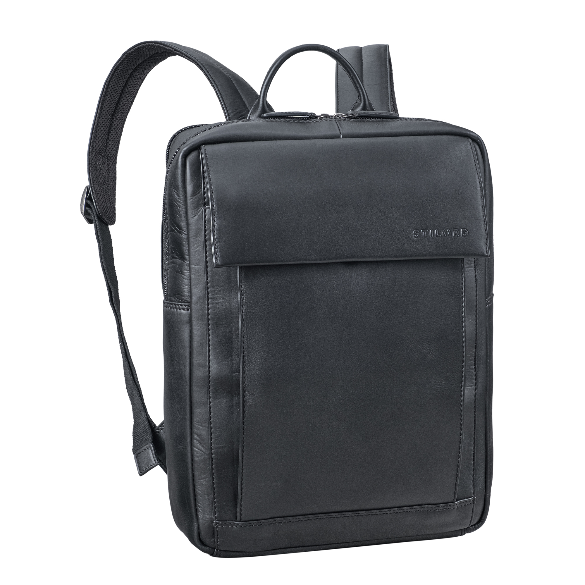 Stilord eliano large leather backpack women and men 15 16 inch