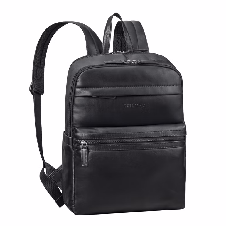 "Gunnar" Groote Business Leder Rugzak Dames Heren 16 inch 