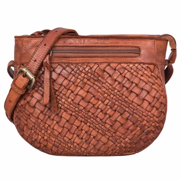“Jutta” Bolsa Feminina Trançada De Couro Estilo Flechttasche