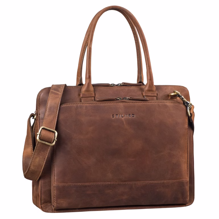 "Nola" Leather Shopper Bag for Women Large Laptop Bag 13.6 Inch "Nola" Leather Shopper Bag for Women Large Laptop Bag 13.6 Inch
