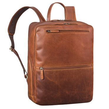 Ettore Grote Business Rugzak Heren Leer Backpack 17 inch Laptop Dames