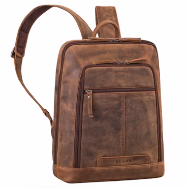 "Giulio" Elegant Mens Leather Rucksack 15.6 - 16 Inch Laptop Backpack