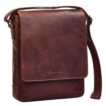 "Ottavio" Bolsa Masculina Média de Couro Legítimo para Laptop 13,3"
