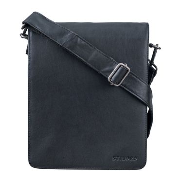 STILORD Oxford vintage leren schoudertas heren middelgroot verticaal DIN A4