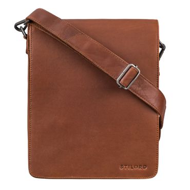 STILORD Oxford vintage leren schoudertas heren middelgroot verticaal DIN A4 STILORD Oxford vintage leren schoudertas heren middelgroot verticaal DIN A4