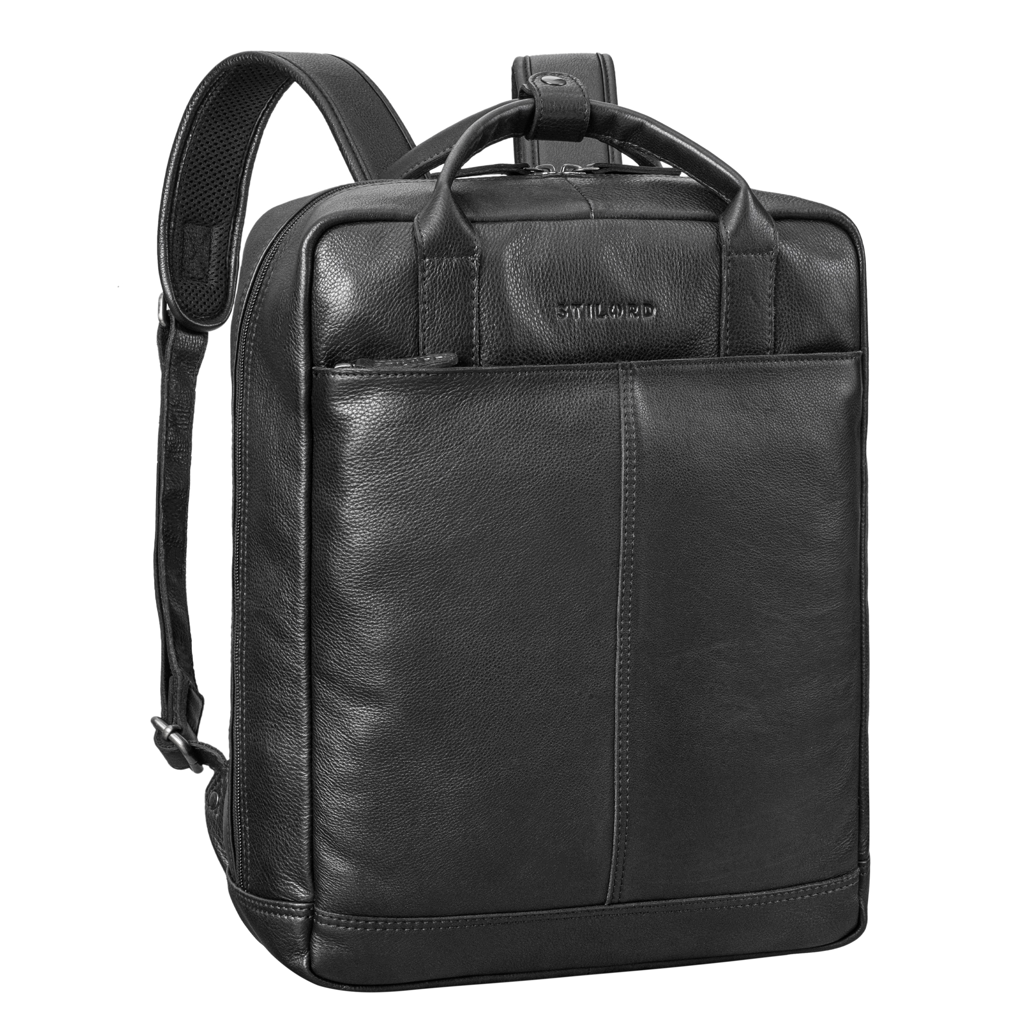 STILORD 'Gordon' Rugzak Leer Mannen En Vrouwen Messenger Laptop 17 Inch Leren Dames Zakelijke Mannen Kleur Zamora Bruin 671233771