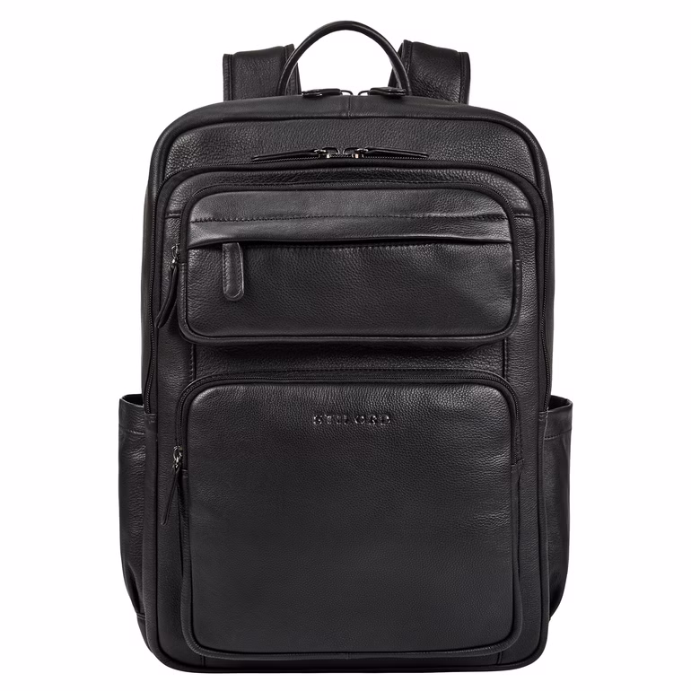“Astoria” Mochila de Couro para Portátil 17'' Mochila Antifurto Masculino Feminino