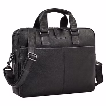 "Oslo" Grande Bolsa Executiva de Couro Premium 18 polegadas
