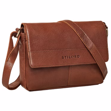 STILORD "Miley" Small Leather Handbag with Zip & Long Strap STILORD "Miley" Small Leather Handbag with Zip & Long Strap