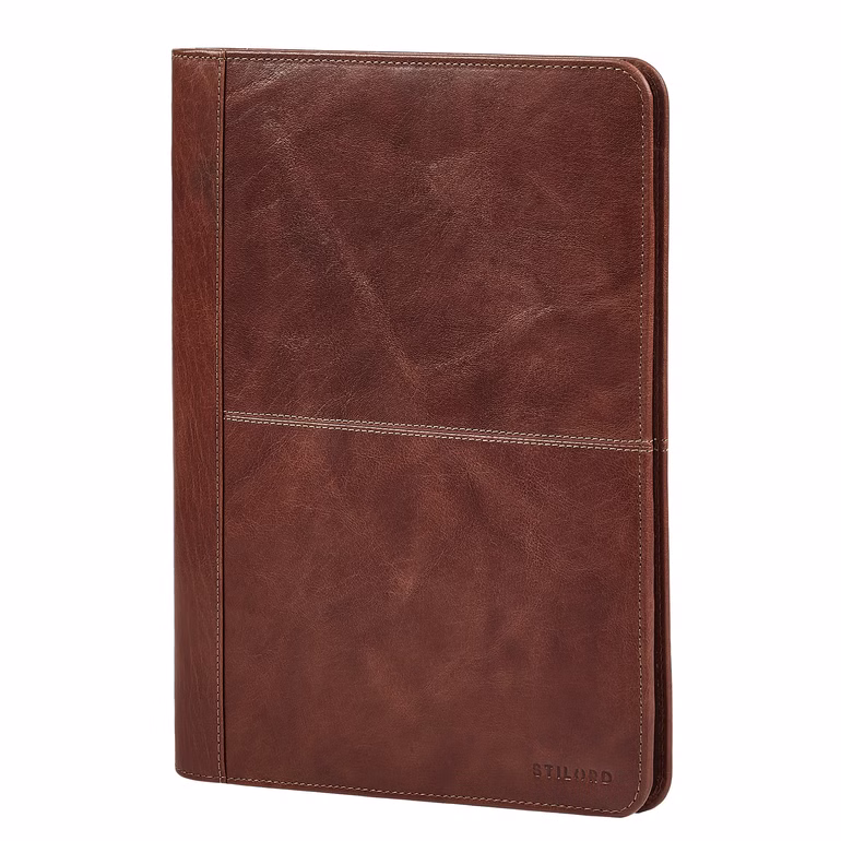 "Emery" Real Leather Conference Folder A4 with 9 Card Slots