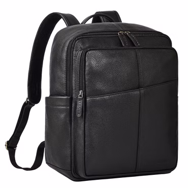"Maurizio" Genuine Leather Rucksack Mens 15.6 Inch Laptop Backpack "Maurizio" Genuine Leather Rucksack Mens 15.6 Inch Laptop Backpack