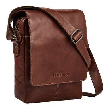 Remo Leren Schoudertas Heren Klein voor Tablet 10,1 Inch Remo Leren Schoudertas Heren Klein voor Tablet 10,1 Inch