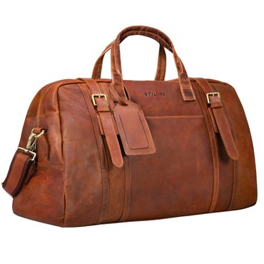 Vega Leren Duffelbag 34 L Vintage voor Vrouwen Mannen