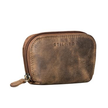 Junis Leren Sleuteletui RFID met Sleutelketting, Muntvak & Cadeaudoos