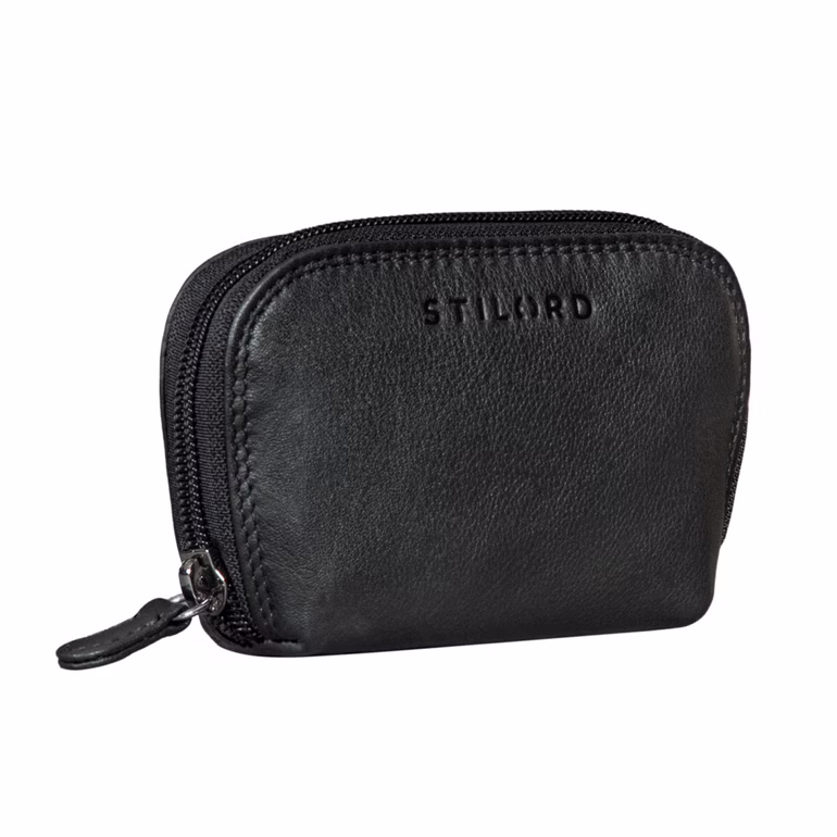 "Junis" Genuine Leather Key Pouch with RFID, Keychain & Gift Box