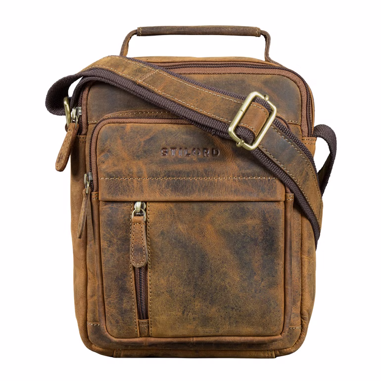 "Ruben" Men’s Leather Crossbody Bag 10.9 Inch "Ruben" Men’s Leather Crossbody Bag 10.9 Inch