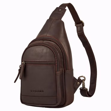 "Torino" Stylish Leather Sling Bag for Men Crossbody Bag for 8.3-inch Tablet