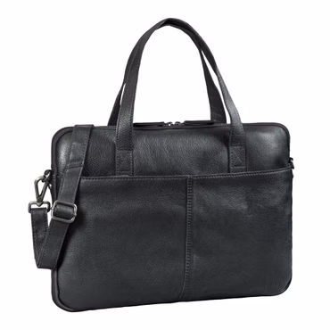 "Leonel" Pasta Fina de Couro Genuíno para Laptop 15.6 Polegadas com Alça Masculina "Leonel" Pasta Fina de Couro Genuíno para Laptop 15.6 Polegadas com Alça Masculina