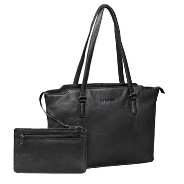 Livia Dames Leder Shopper Grote Handtasche Set met Portemonnee