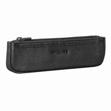 "Kane" Slim Leather Pencil Case with Zipper Mini Pen Case for Office School & University in Elegant Gift Box