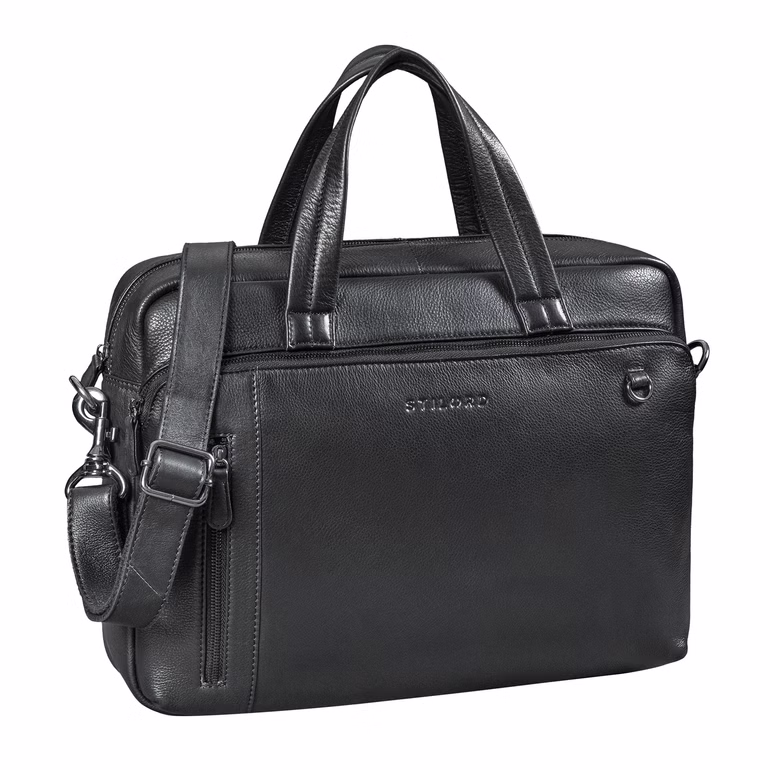 "Ramon" Premium Leather Briefcase 15 inch for Men "Ramon" Premium Leather Briefcase 15 inch for Men