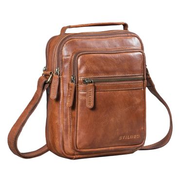 Lazzaro Malá Pánská Kožená Crossbody Kabelka Na Tablet 10,9 Lazzaro Malá Pánská Kožená Crossbody Kabelka Na Tablet 10,9