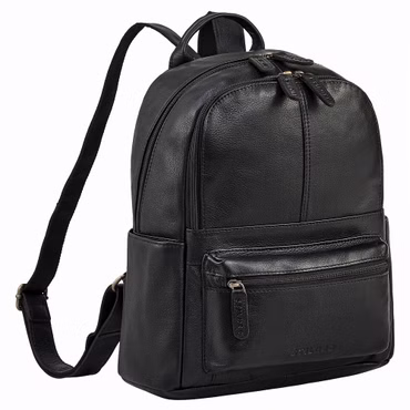 "Marcella" Mochila Feminina Pequena de Couro Moderna 13 Polegadas