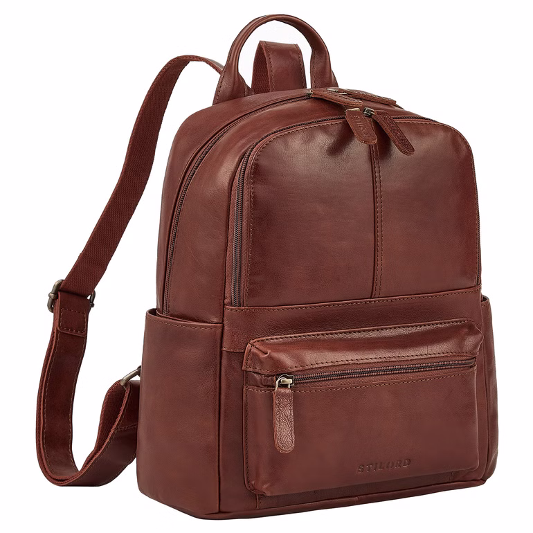 "Marcella" Kleine Leren Rugzak Dames voor 13 Inch