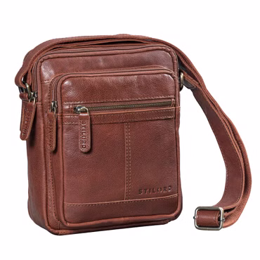 "Lorenzo" Bolsa Masculina de Couro Pequena para Tablet 8"
