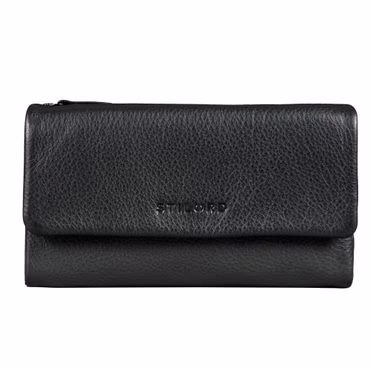 "Lena" Carteira feminina XL com abertura em pele grande, com RFID e grande compartimento para moedas