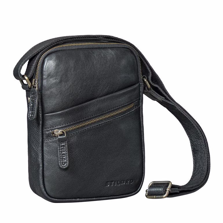 "Naro" Small Leather Crossbody Bag for Men for Tablet up to 10 Inch