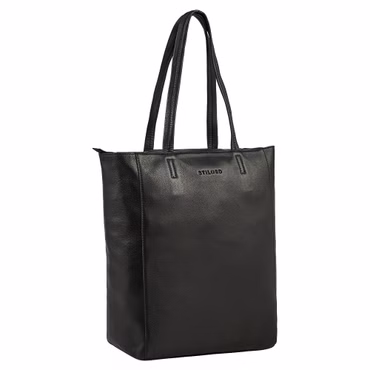 STILORD "Estella" Bolsa Shopper Vintage Senhora em Couro Grande Bolsa de Ombro – Bolsa 16 Polegadas em Couro Genuíno com Bolso Interior Formato DIN A4 com Alças
