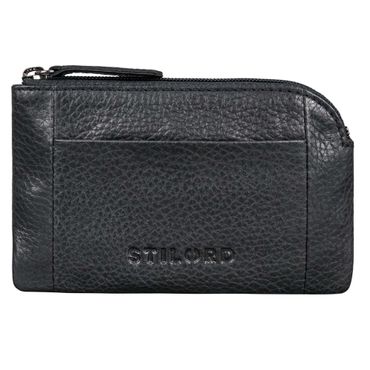 Jannik Vintage leren sleutelhoes sleuteletui met muntvak