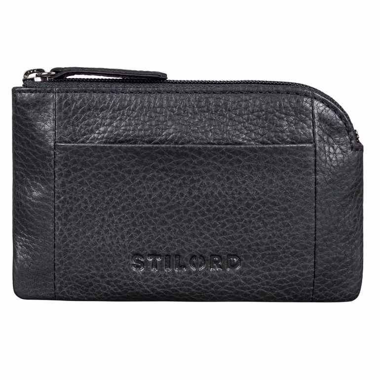 "Jannik" Leather Key Pouch with Coin Compartment